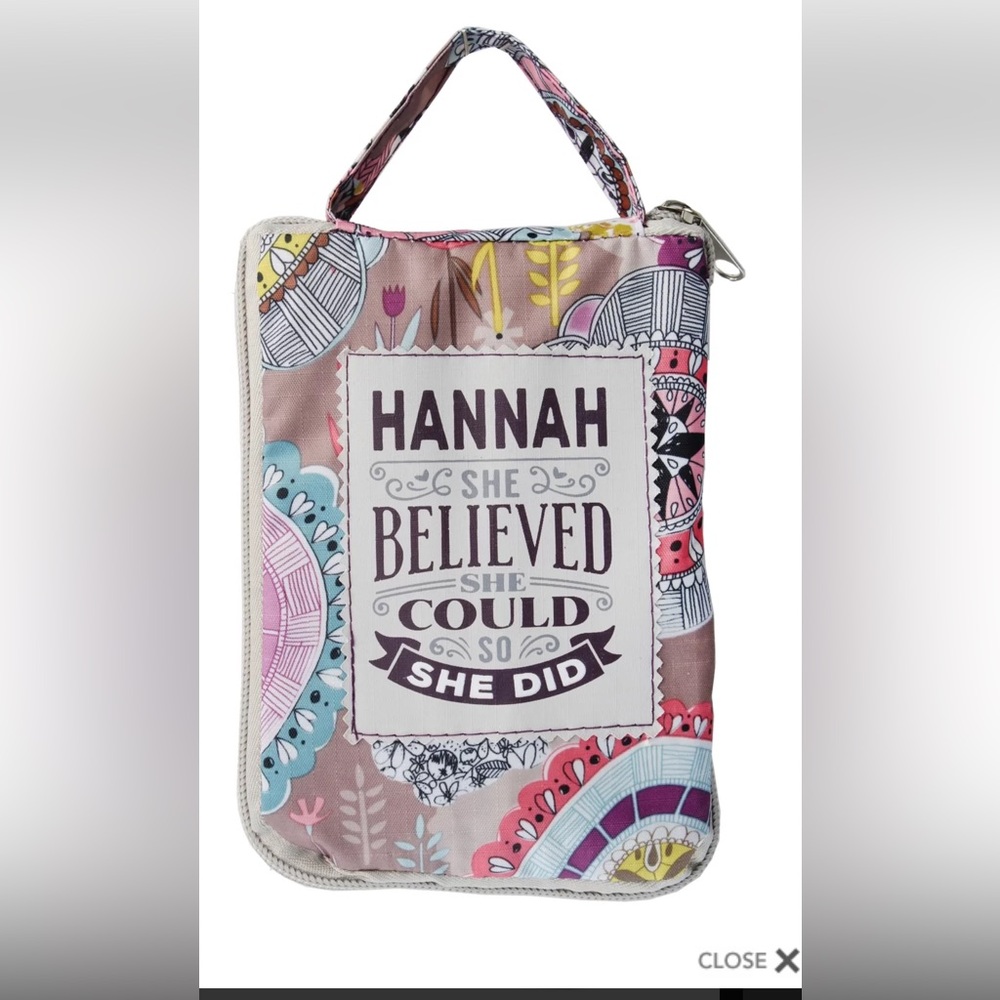 Reusable Tote Shopping Bag.  Fab Girl Tote Bag - Hannah - Picture 2 of 7